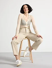 Lindex - Trouser Sia twill cropped - najniższe ceny - beige - 7