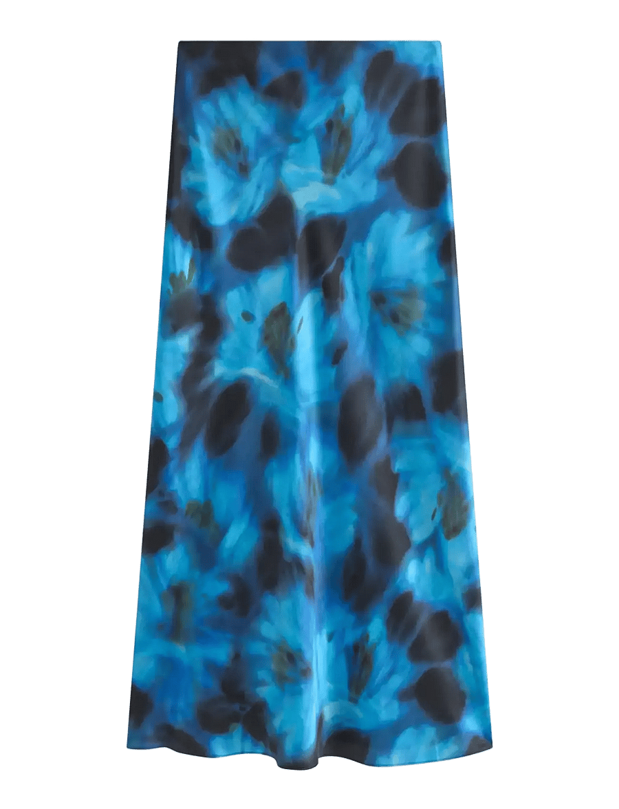 Lindex - Skirt Mary - satiinseelikud - blue - 2