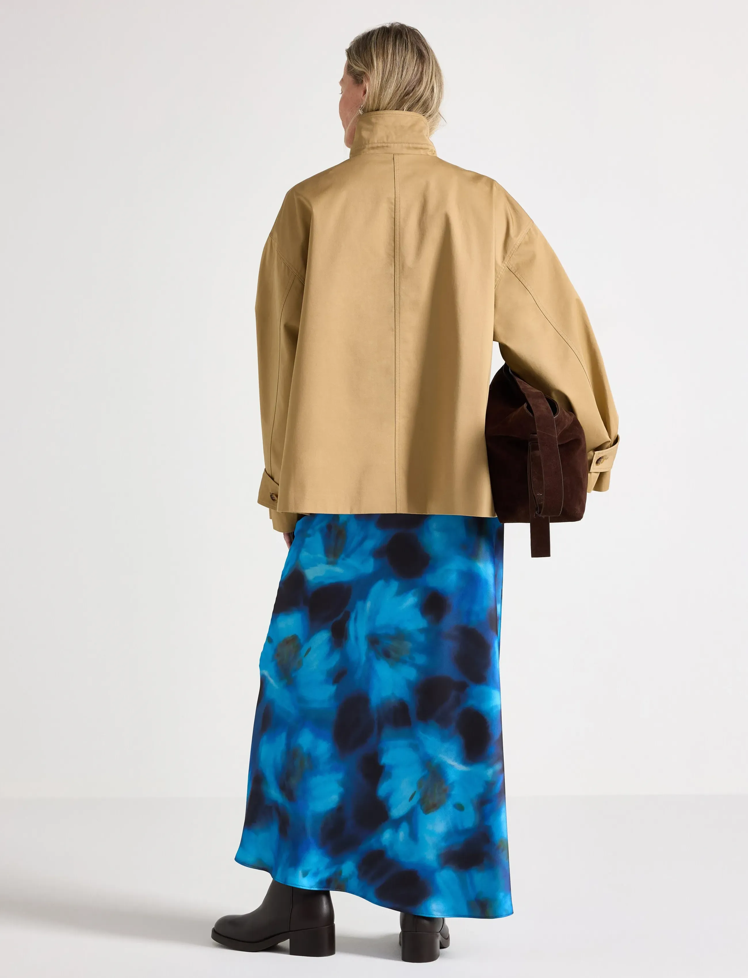 Lindex - Skirt Mary - satininiai sijonai - blue - 3