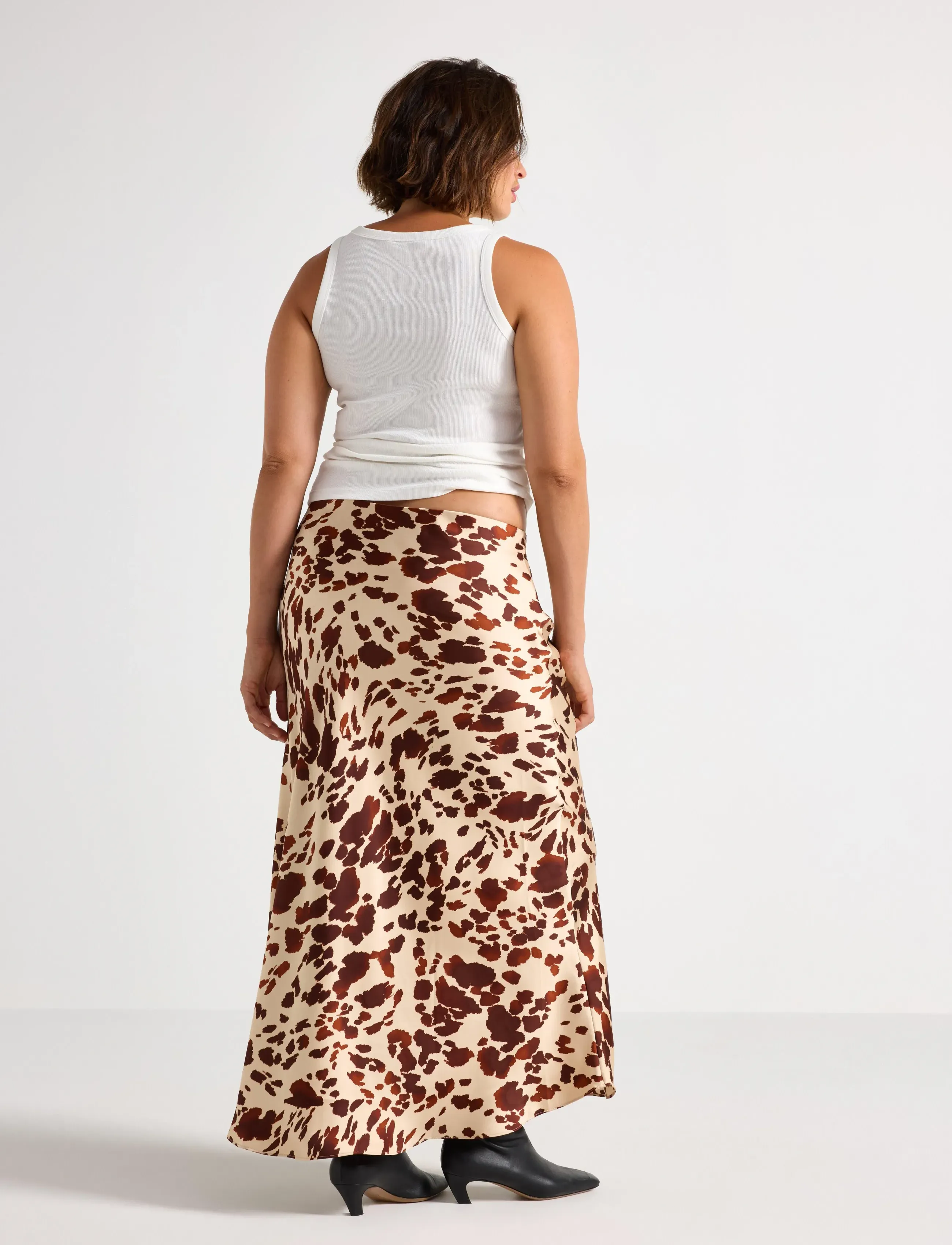 Lindex - Skirt Mary - satiinist seelikud - brown - 3