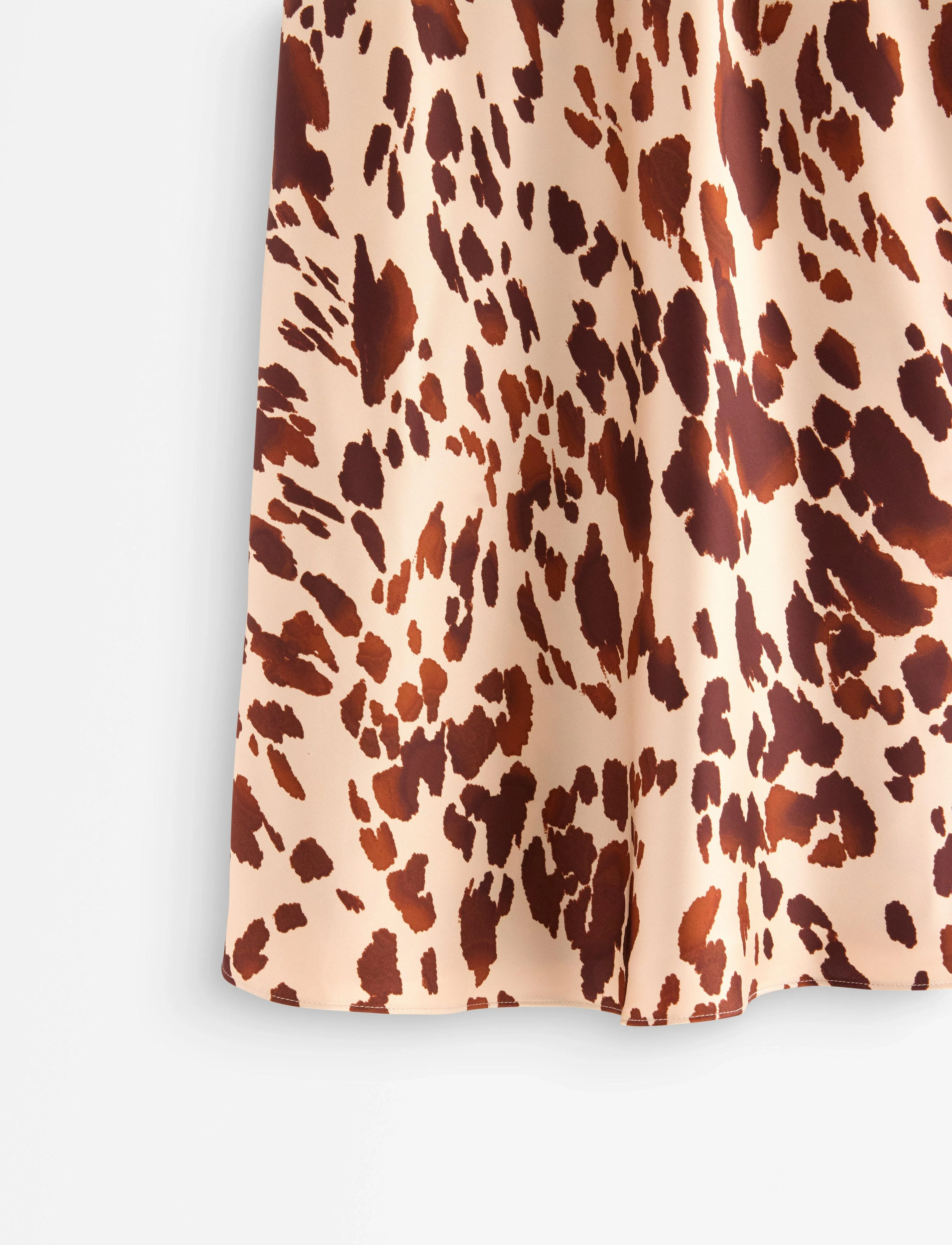 Lindex - Skirt Mary - satiinist seelikud - brown - 5