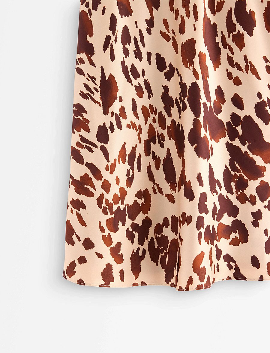 Lindex - Skirt Mary - satinkjolar - brown - 5