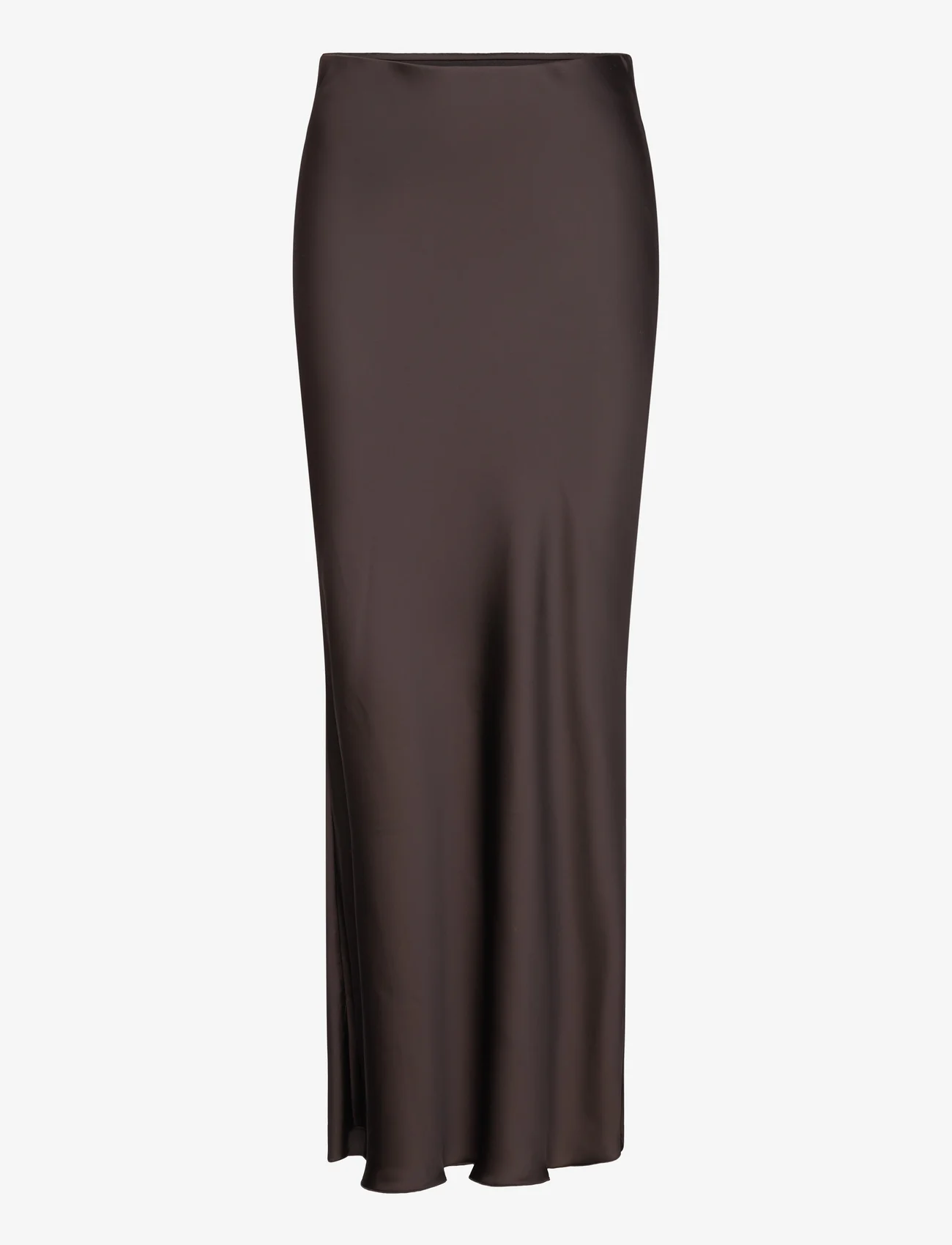 Lindex - Skirt Mary - spódnice satynowe - dark brown - 0