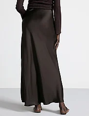 Lindex - Skirt Mary - spódnice satynowe - dark brown - 3
