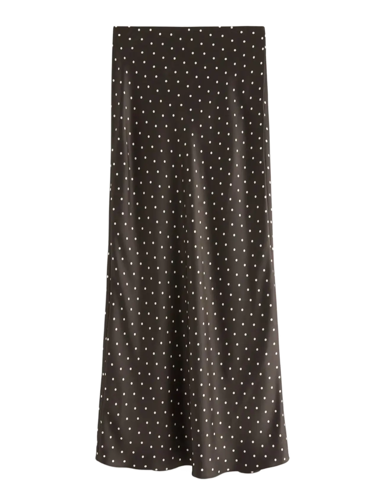 Lindex Maxi skjørt i sateng - Seelikud - DARK BROWN / brown