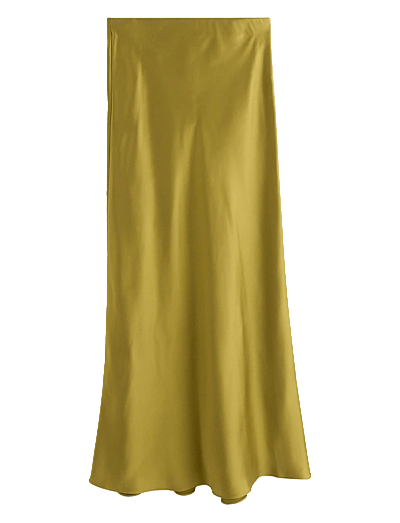 Lindex Skirt Mary - Kjolar - DUSTY GREEN / yellow