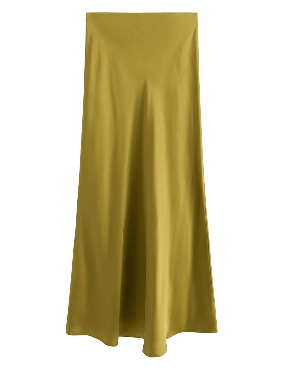 Lindex - Skirt Mary - satinkjolar - dusty green - 1