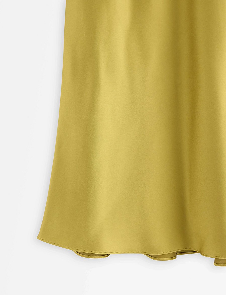 Lindex - Skirt Mary - satinkjolar - dusty green - 2