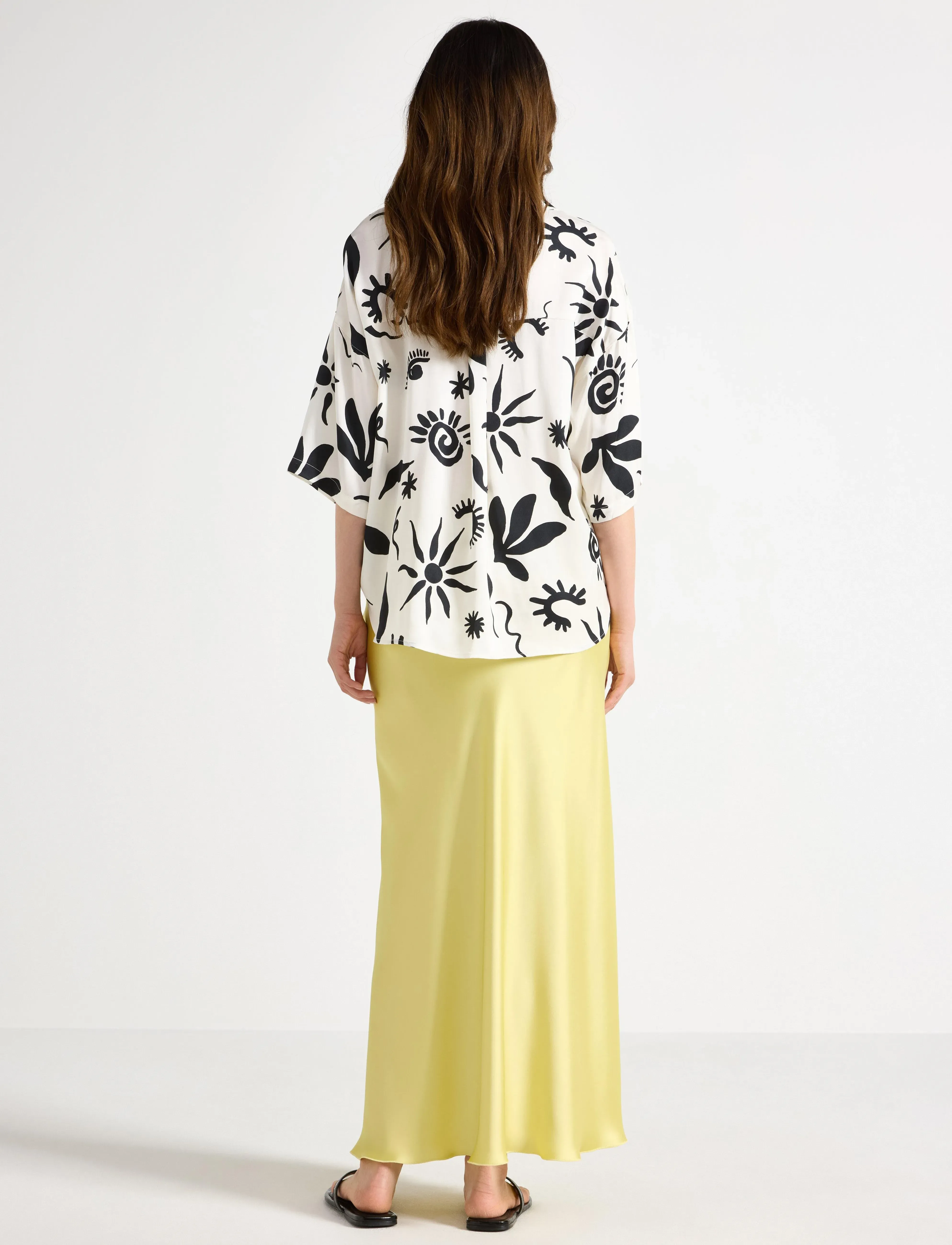 Lindex - Skirt Mary - spódnice satynowe - light yellow - 3