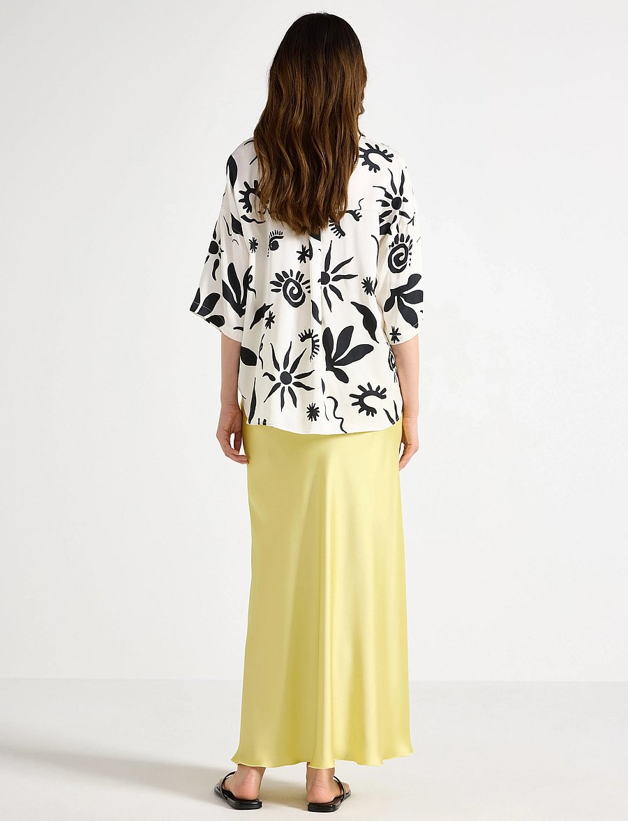 Lindex - Skirt Mary - satinröcke - light yellow - 3