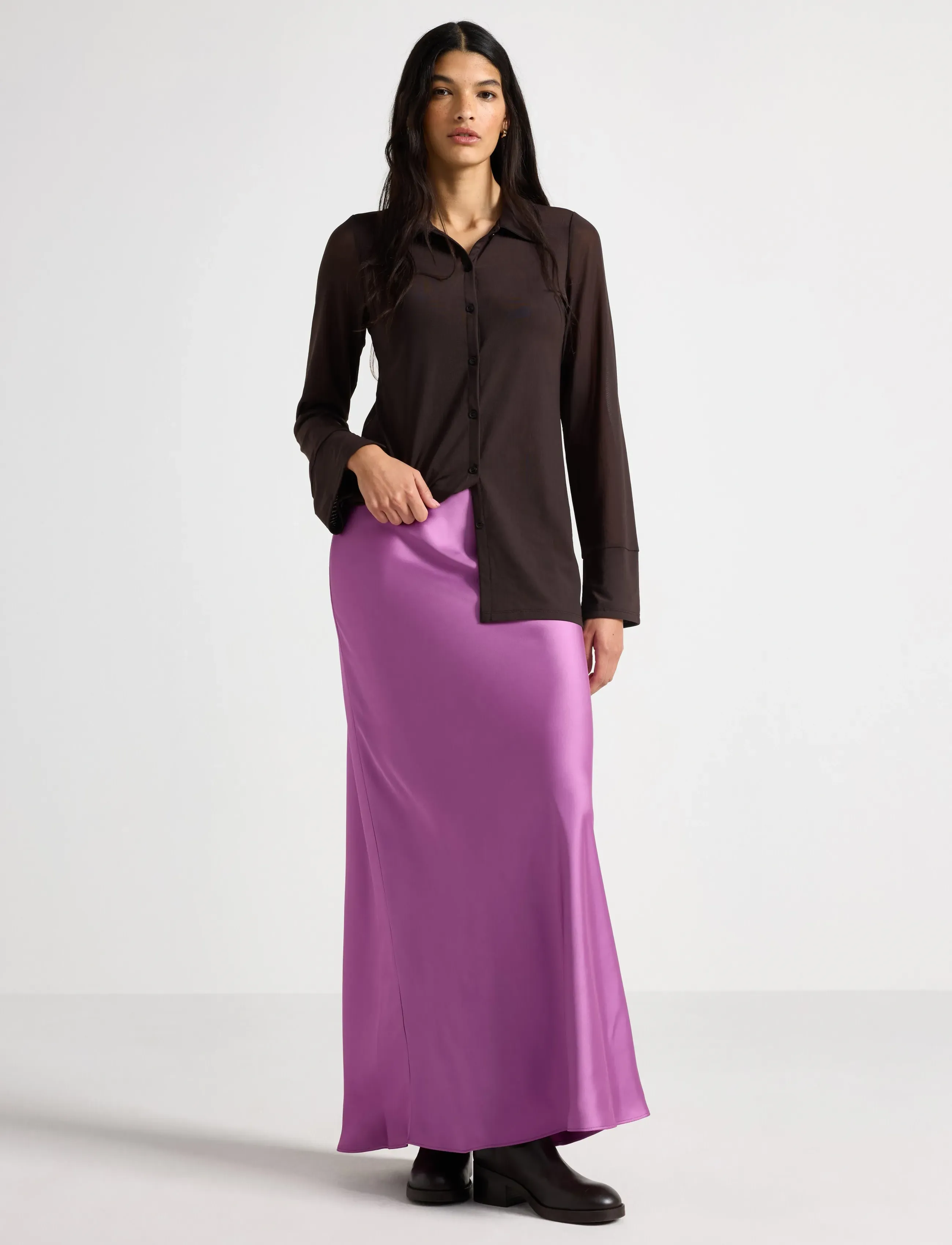 Lindex Skirt Mary - Seelikud - LILAC / pink/rose