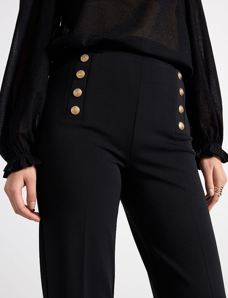 Lindex - Trousers Penny - straight leg trousers - black - 5