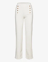 Lindex - Trousers Penny - alhaisimmat hinnat - light dusty white - 0