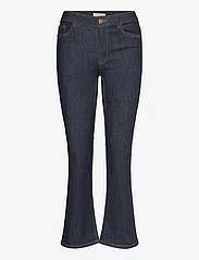 Lindex - Trouser Karen cropped rinse bl - flared jeans - dark denim - 0