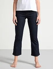 Lindex - Trouser Karen cropped rinse bl - utsvängda jeans - dark denim - 2