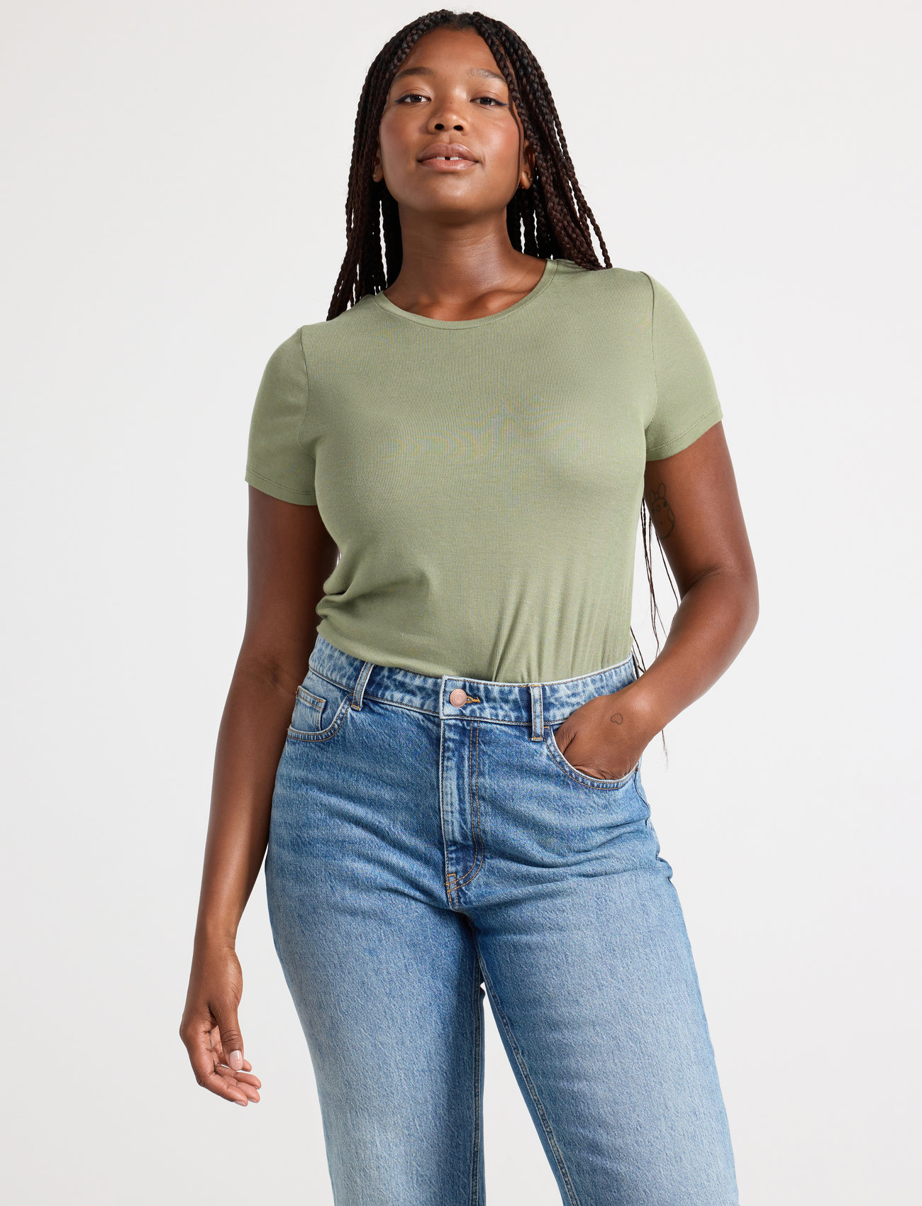 Lindex - Top Helga - lowest prices - dusty green - 1