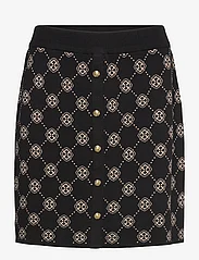 Lindex - Skirt Meja knitted - stickade kjolar - black - 0