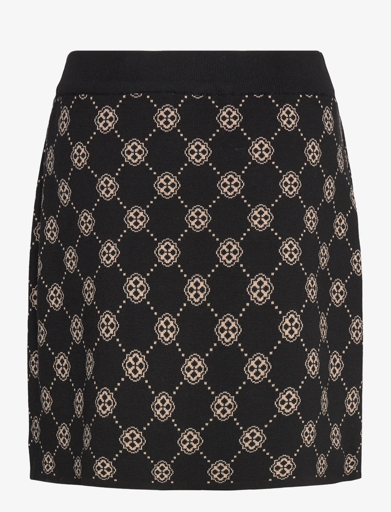 Lindex - Skirt Meja knitted - strikkede nederdele - black - 1
