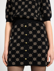 Lindex - Skirt Meja knitted - strikkede nederdele - black - 5