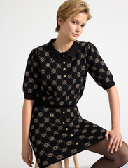 Lindex - Skirt Meja knitted - stickade kjolar - black - 6