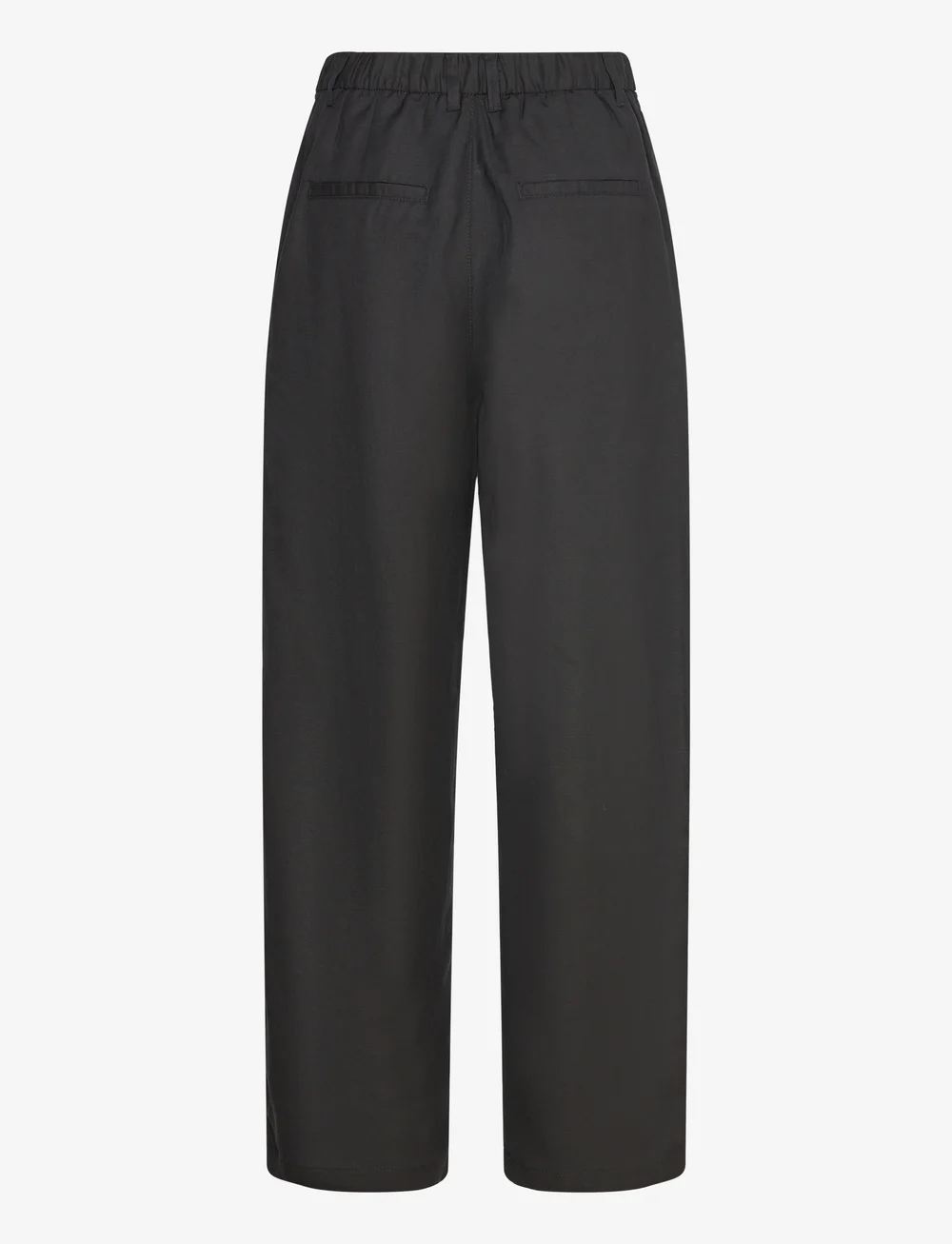 Lindex - Trouser Ragna with pleats - hørbukser - black - 2