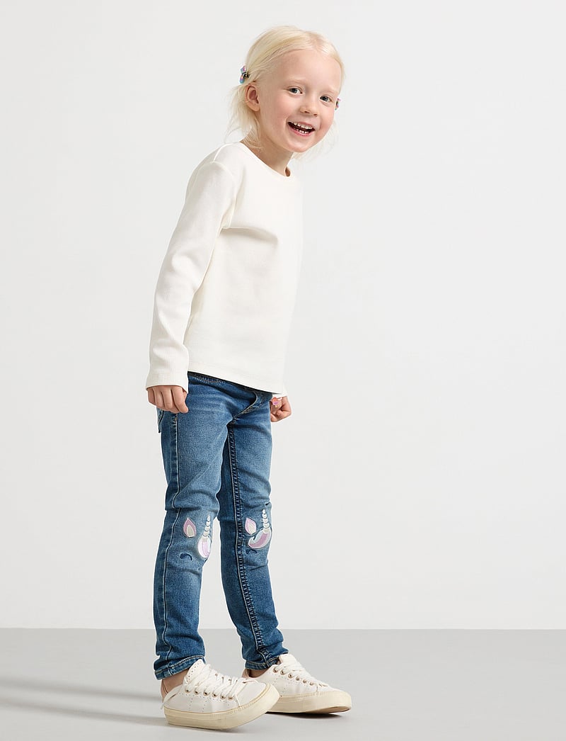Lindex - Trousers denim Unicorn - liibuvad teksad - denim - 0