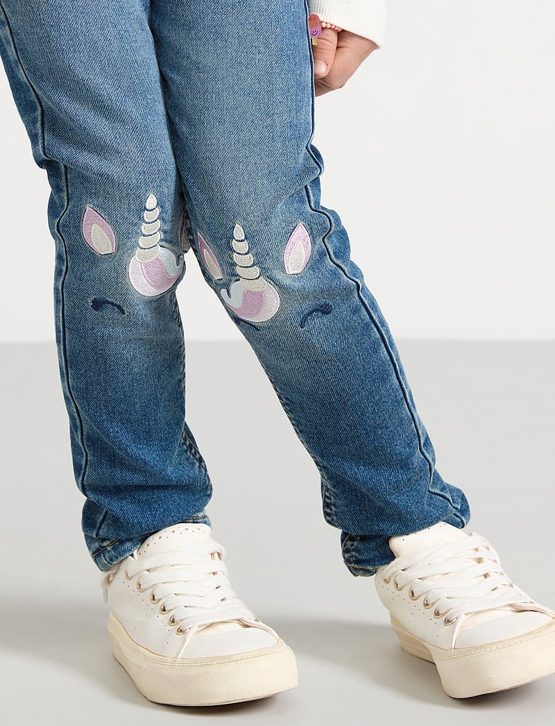 Lindex - Trousers denim Unicorn - liibuvad teksad - denim - 4