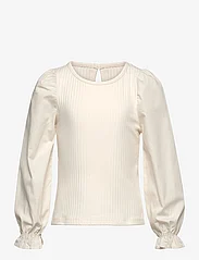 Top with woven sleeves