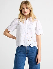 Lindex - Blouse Mara - short-sleeved blouses - white - 2