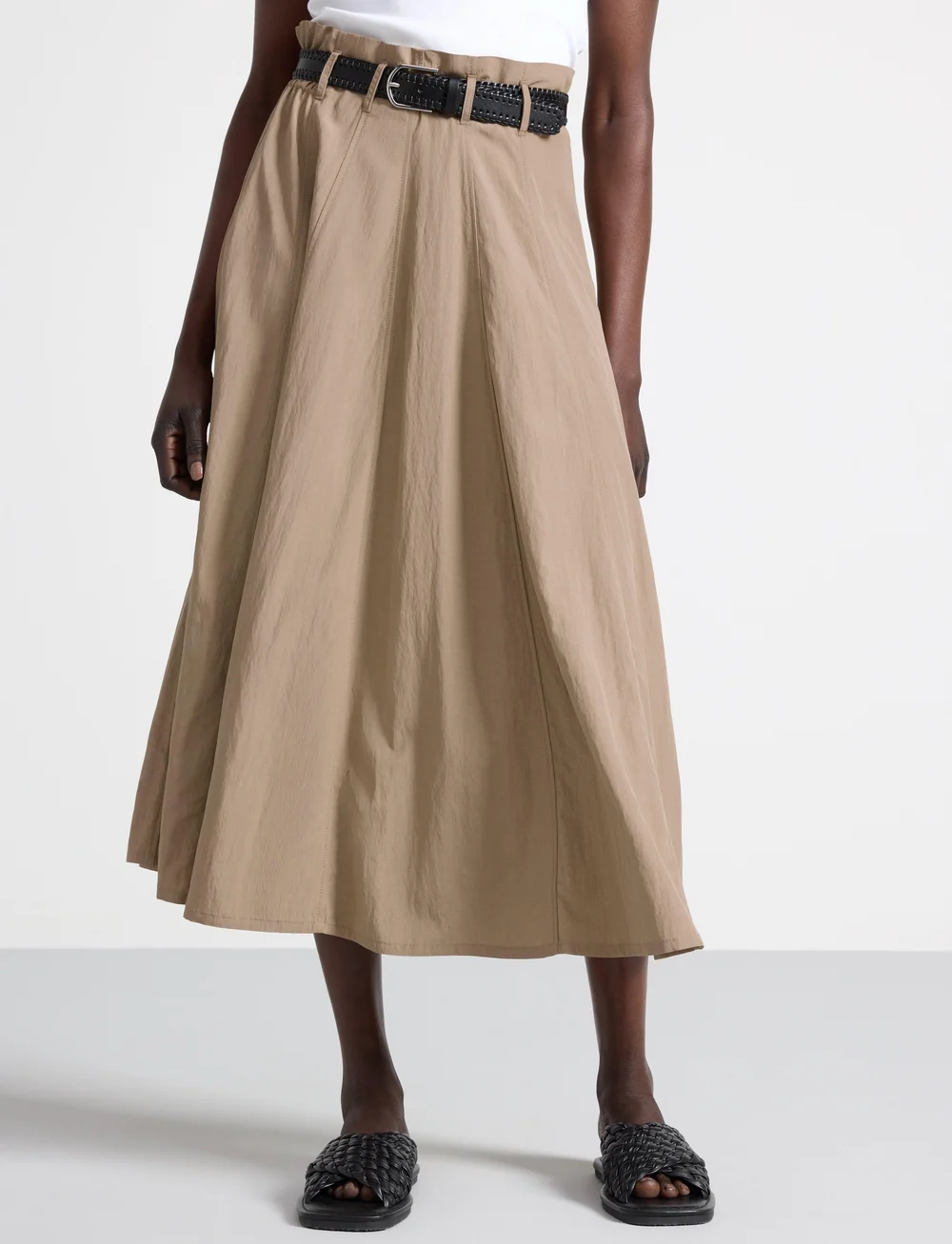 Lindex - Skirt Anja - midi nederdele - dark beige - 0