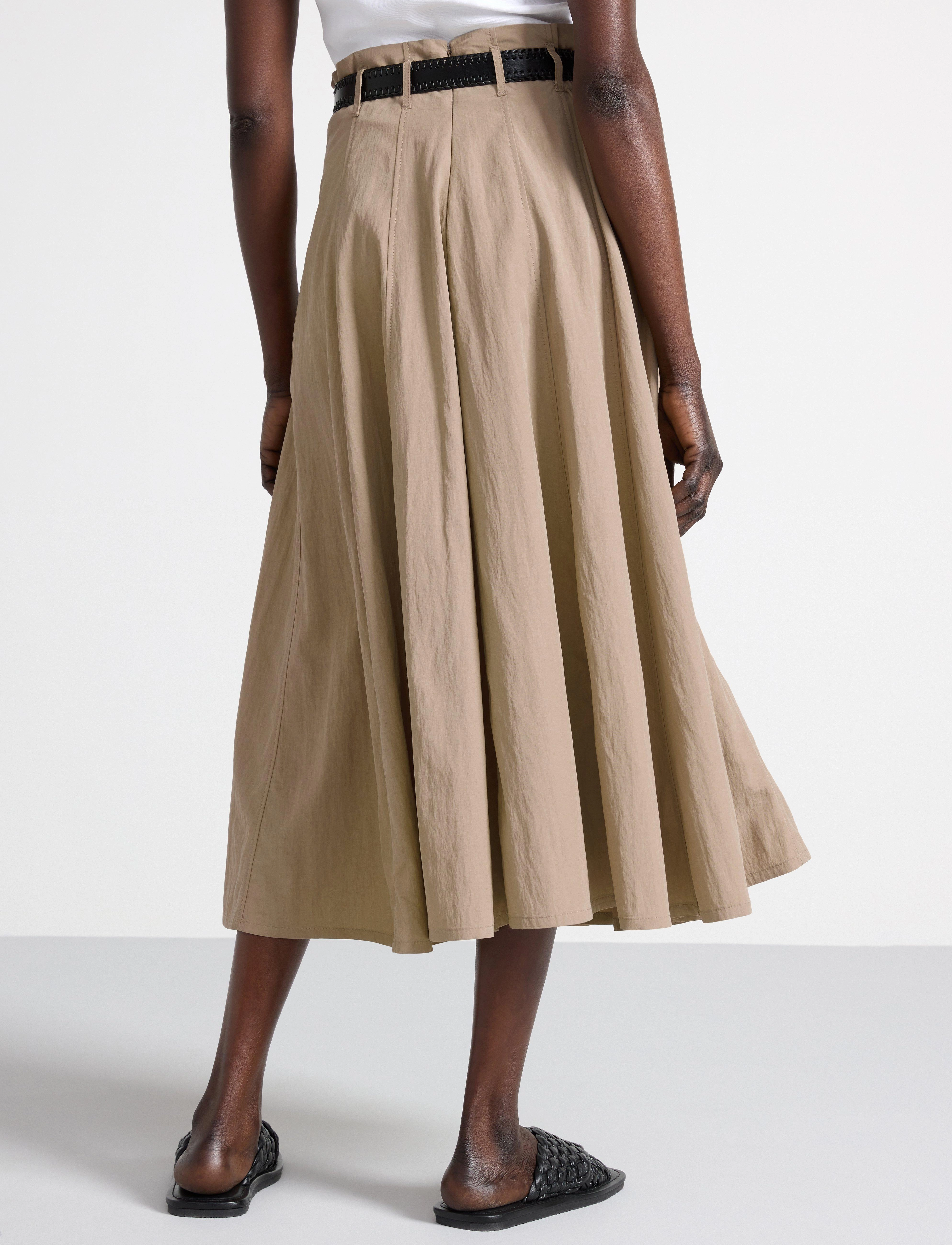 Lindex - Skirt Anja - dark beige - 3