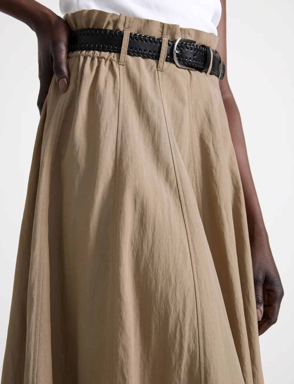 Lindex - Skirt Anja - midi nederdele - dark beige - 5