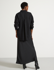 Lindex - Shirt Magda Linen blend - linasest riidest särgid - black - 3