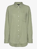 Shirt Magda Linen blend - DUSTY GREEN