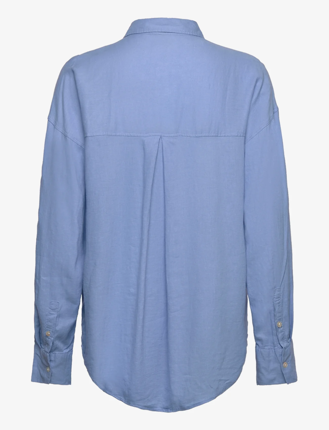 Lindex - Shirt Magda Linen blend - pellavakauluspaidat - light blue - 1