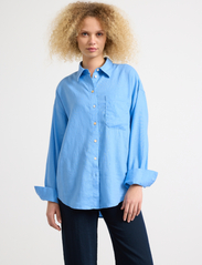 Lindex - Shirt Magda Linen blend - lininiai marškiniai - light blue - 2