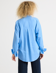 Lindex - Shirt Magda Linen blend - pellavakauluspaidat - light blue - 3