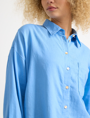 Lindex - Shirt Magda Linen blend - lininiai marškiniai - light blue - 5