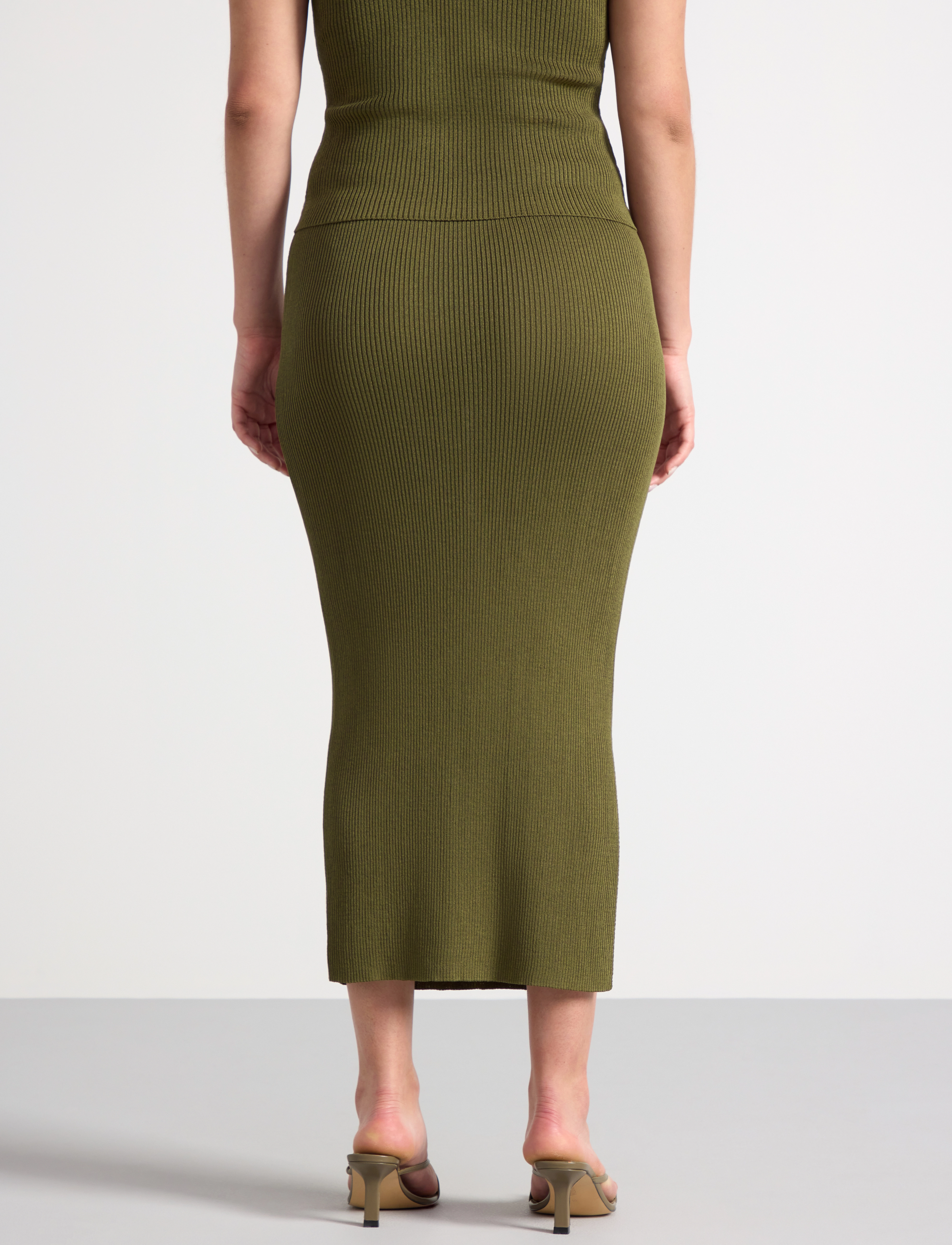 Lindex - Skirt Josefina - midi nederdele - dusty green - 4