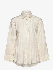 Lindex - Shirt Raven Crinkle - pitkähihaiset paidat - light white - 0