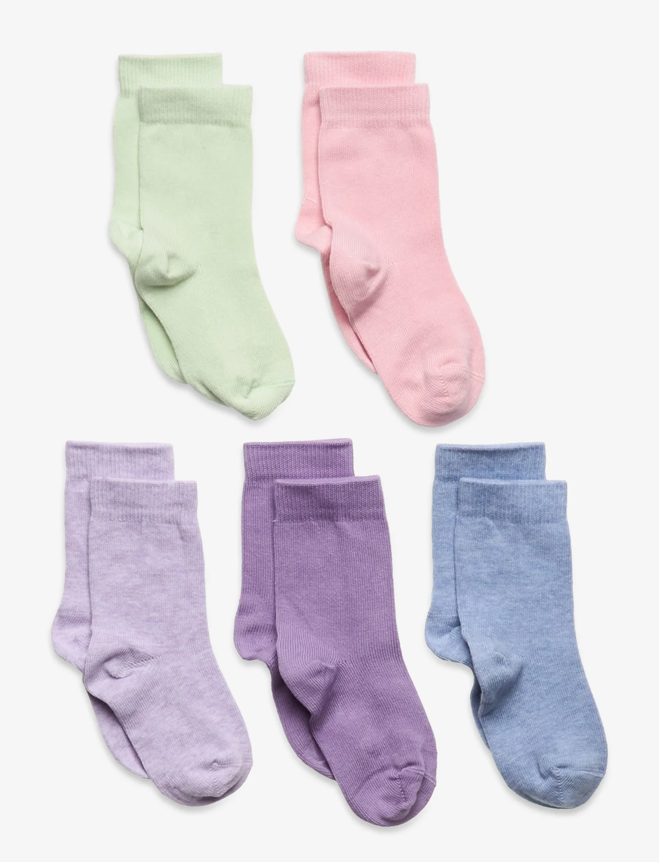 Lindex - Sock 5 p SG plain - mažiausios kainos - light green - 0