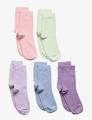 Lindex - Sock 5 p BG plain - sokken - light green - 0