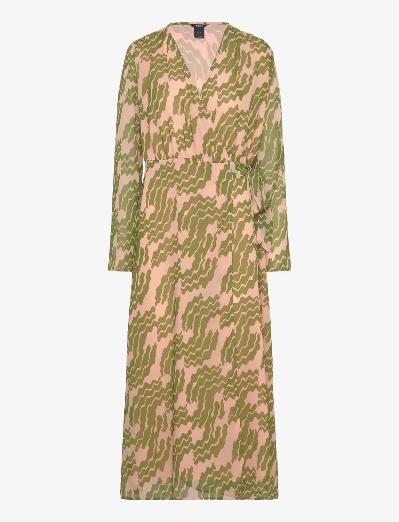Lindex - Dress Elly - omlottklänning - green - 0