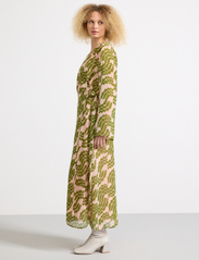 Lindex - Dress Elly - kleitas ar pārlikumu - green - 4