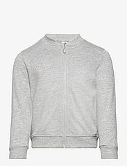 Lindex - Jacket with zipper grey melang - sweatshirts - grey melange - 0