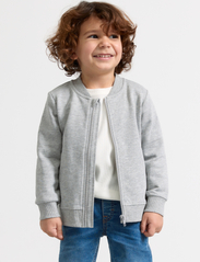 Lindex - Jacket with zipper grey melang - sweatshirts - grey melange - 1