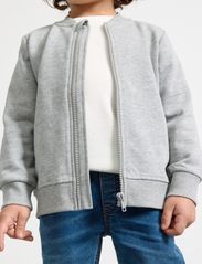 Lindex - Jacket with zipper grey melang - sweatshirts - grey melange - 7