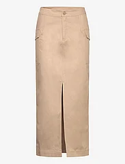 Lindex - Skirt Selma - vidutinio ilgio sijonai - dark dusty beige - 0