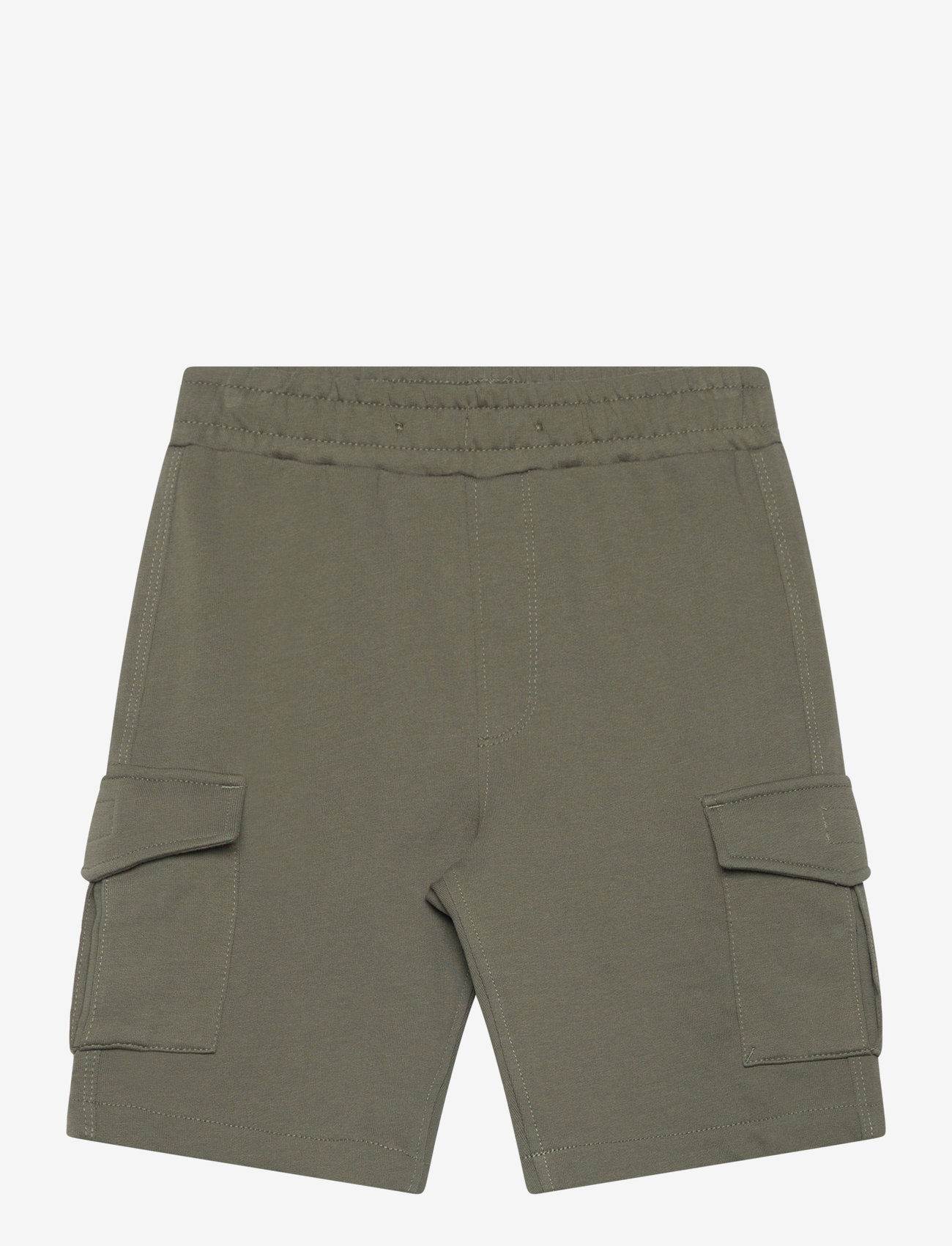 Lindex - Shorts jersey cargo - sweatshorts - dark dusty khaki - 1