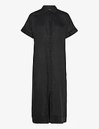 Dress Laila pure linen - BLACK